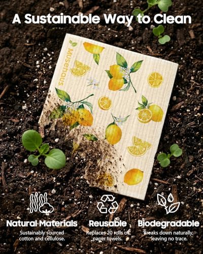 5 Pack Reusable Swedish Dishcloths - Image 5