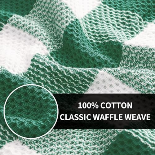 Homaxy 100% Cotton Waffle Weave 4 Pack Kitchen Towels - Image 2