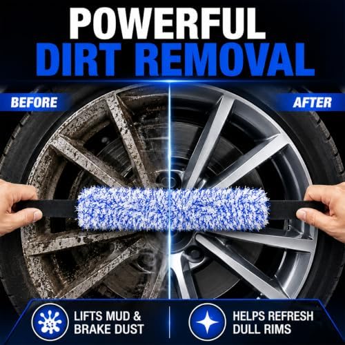 2PCS Microfiber Wheel Barrel Cleaning Brush, Highly Absorbent - Image 5