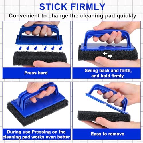 Maxdot 18 Pcs Sponges with Handle Scrub Pad - Image 3