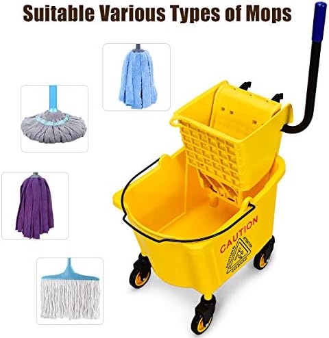 Goplus Commercial Mop Bucket - Image 7