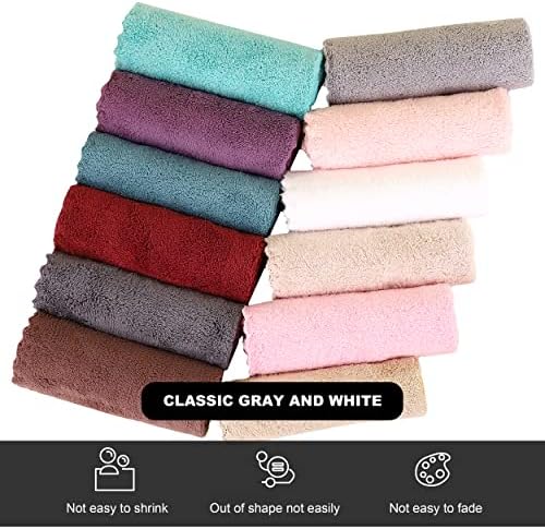 MOONQUEEN Microfiber Facial Cloths Fast Drying Washcloth 12 Pack - Image 3
