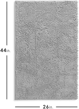 Hearth & Harbor Bathroom Rugs, Chenille Bath Mat - Image 2