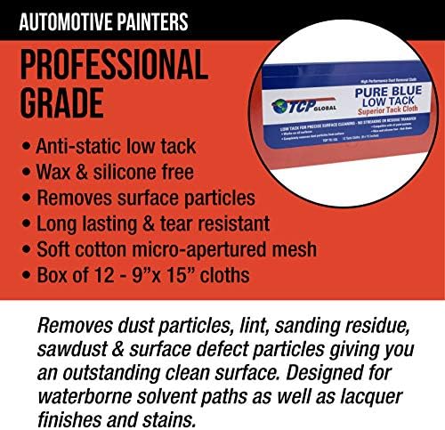 TCP Global Pure Blue Low Tack Superior Tack Cloth - Image 5