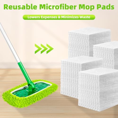 Reusable Microfiber Chenille Mop Pads Compatible - Image 7