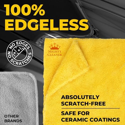 Edgeless Microfiber Car Towels – 6pk – Soft & Scratch-Free Towels - Image 4