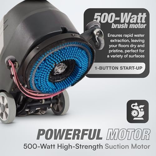 Battery Powered Walk Behind Floor and Carpet Scrubber Buffer Polisher Machine - Image 4