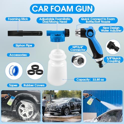 36Pcs Blue Car Wash Detailing Kit，Car Cleaning Set - Image 2