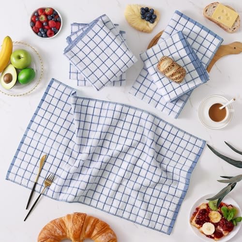 Homaxy Premium Kitchen Towels, Check Design - Image 2