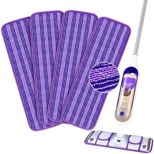 4 Pack Upgraded Reusable Mop Pads Compatible - Image 2