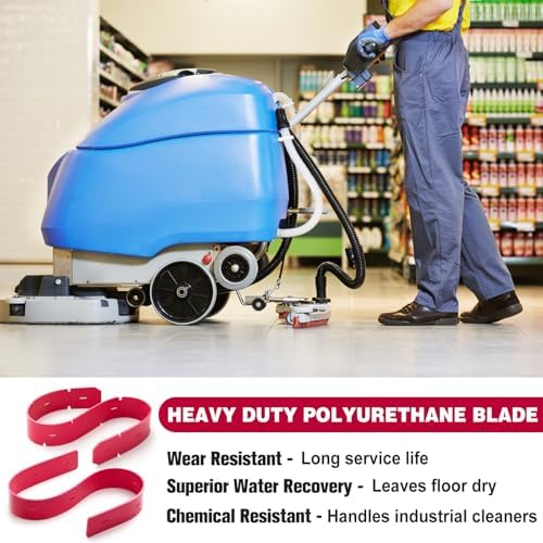 32.75" Rear & 31" Front Polyurethane Squeegee Blade Replacement Kit, Compatible - Image 6