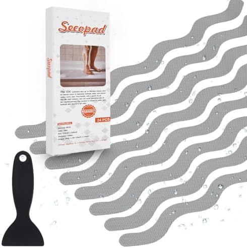 Secopad 24PCS Anti-Slip Shower Stickers by Secopad