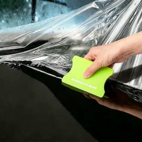FOSHIO 2 Pack Squeegee for Vinyl – Green 40° Soft Hardness & Magenta 60° - Image 7