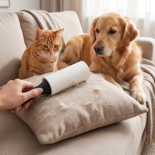 Lint Roller for Pet Hair, 960 Sheets, 4 Handles & 16 Refills - Image 6