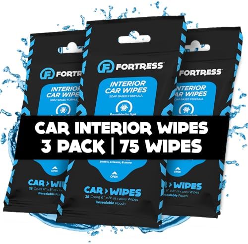 Fortress Car Interior Cleaner Wipes Travel Size by Fortress