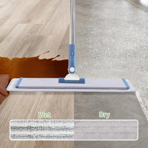CQT 18" Commercial Flat Microfiber Floor Mop Cleaning System - Image 4