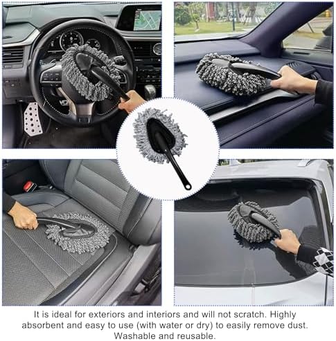 2 PCS Microfiber Car Duster, Scratch Free Auto Exterior Interior Large Dusting - Image 5