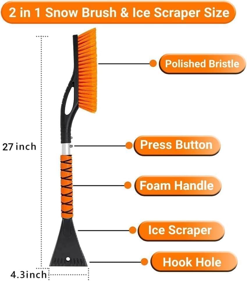Snow Brush & Ice Scraper, 27 Inch, Ice Scrapers - Image 4