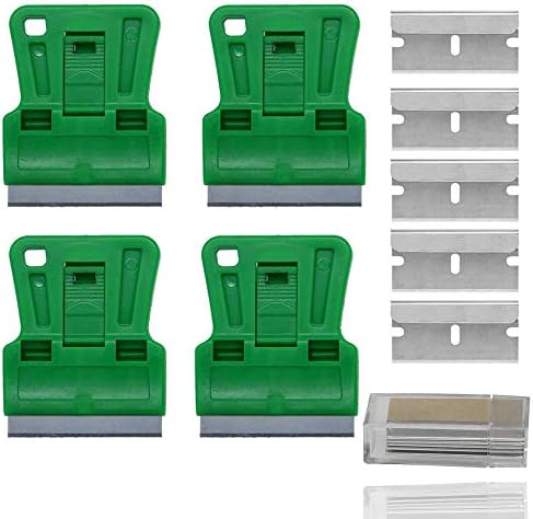 Mini Plastic Razor Blade Scraper Green Window Paint Scraper by WEKOIL