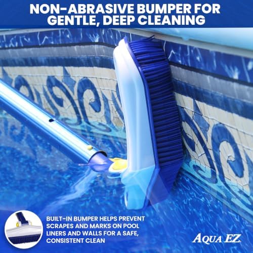Aqua EZ 16in Rubber Bristled Pool Wall Brush - Image 6