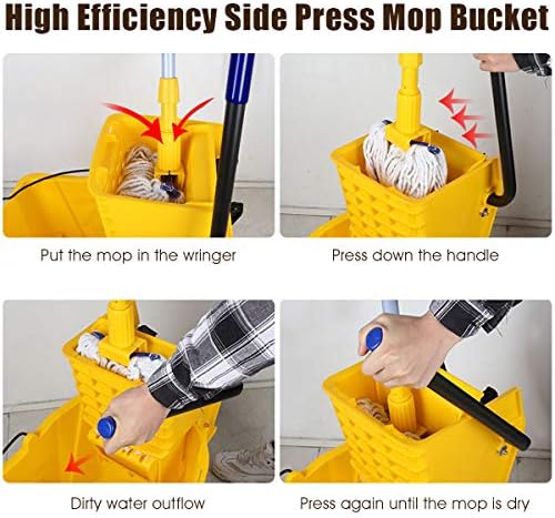 Goplus Commercial Mop Bucket - Image 6
