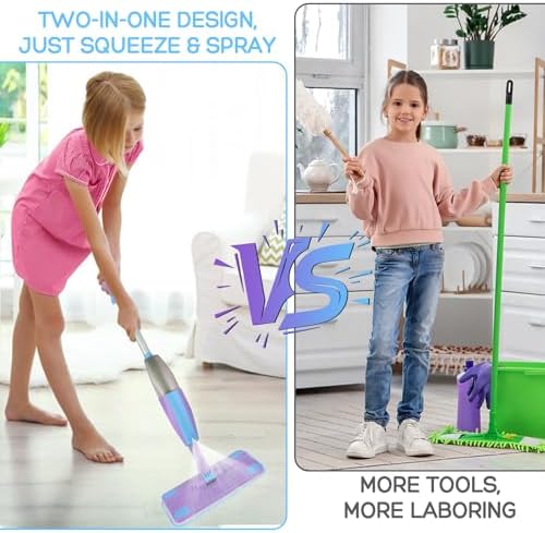 Toddler Cleaning Set Kids Spray Mop that Really Works - Image 2