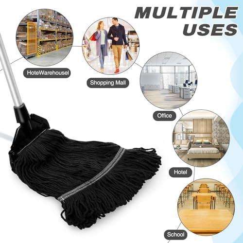 Nuogo 10 Pcs Commercial Mop Head Replacement, 27.6 Inch - Image 5