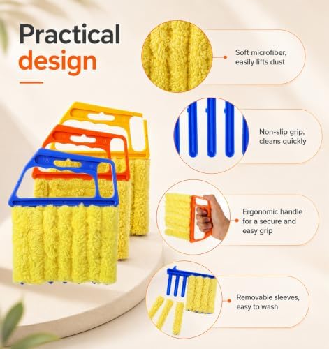 3 Pcs Blind Cleaner Duster Tool, Blinds Duster - Image 2