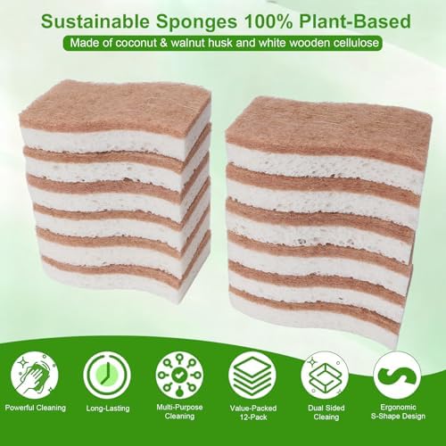Sponges Kitchen – 12-Pack, Natural sponges - Image 6