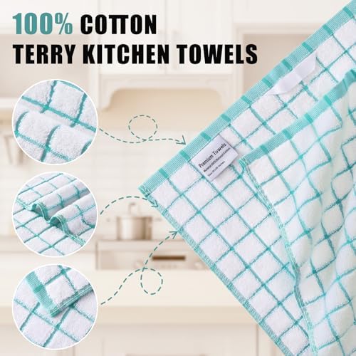 Homaxy Premium Kitchen Towels, Check Design - Image 4