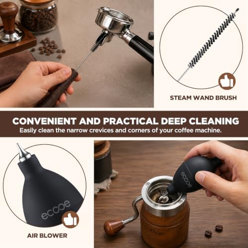 ecooe 5Pcs Espresso Machine Coffee Grinder Cleaning Kit - Image 4