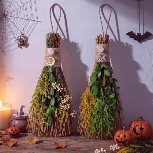 Hotop 2 Pack Scented Cinnamon Brooms Mini Witch Brooms 9x4 Inch by Hotop
