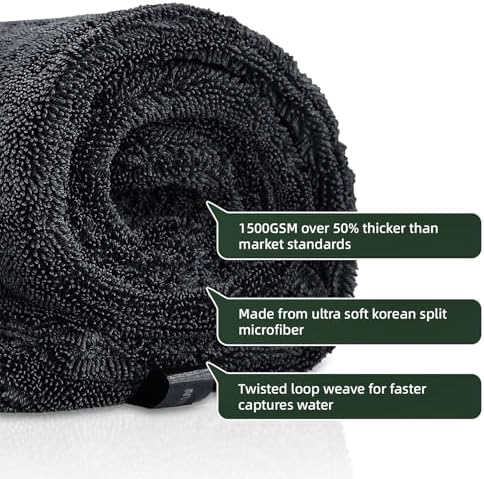 2 Pack 1500GSM Microfiber Drying Towel - Image 2