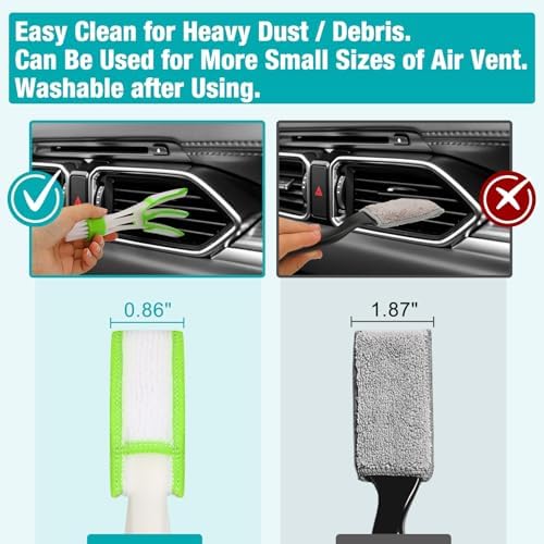 Luscinum Car Interior Duster Detailing Cleaning Gel Brushes Kit - Image 6