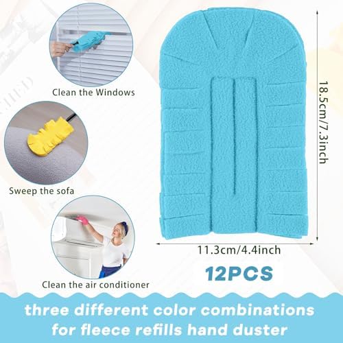 12 Pcs Reusable Duster Refills Washable Pads - Image 2