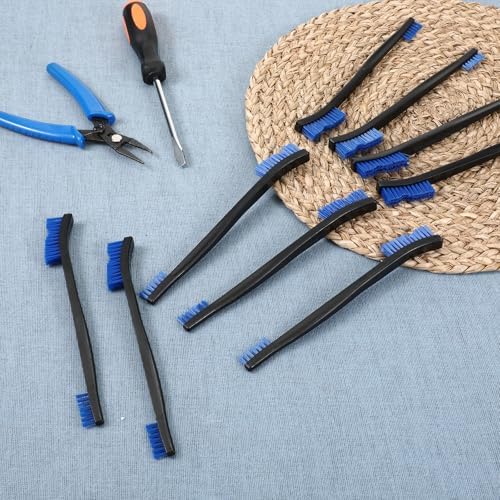 9Pcs Double-Ended Cleaning Brushes Set Nylon All Purpose Clean Brush Small - Image 7