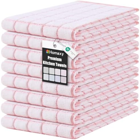 Homaxy Premium Kitchen Towels, Check Design by Homaxy