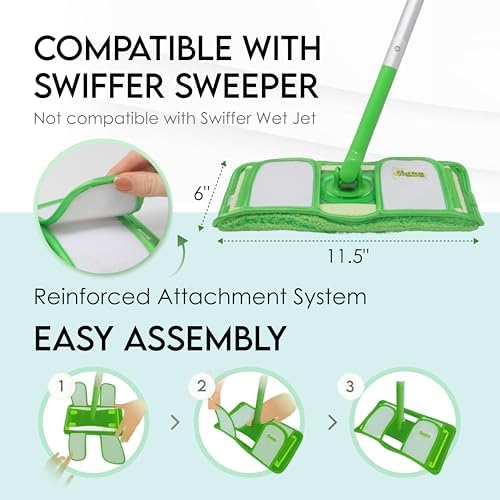 Reusable Pads Compatible with Swiffer Sweeper Mops - Image 5
