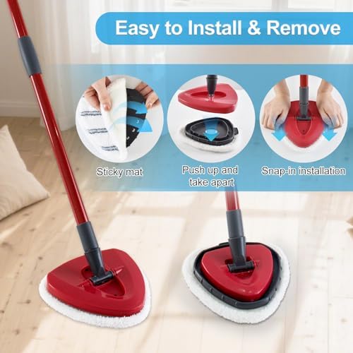10 Pack Microfiber Flat Mop Head Refills - Image 5
