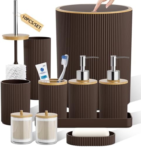 10PC Bathroom Accessories Set by LetUsMakeHomeYourFavoriteDestination