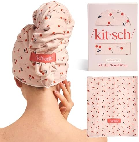 Kitsch XL Microfiber Hair Towel Wrap by Kitsch