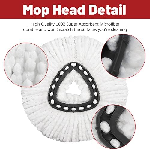 4 Pack Mop Replacement Heads Compatible - Image 6