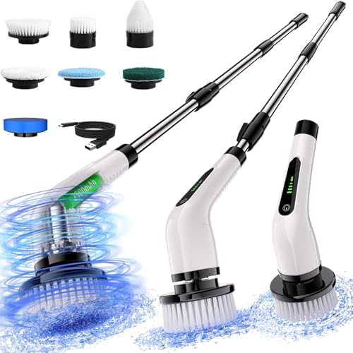 Electric Spin Scrubber, Full Body Waterproof Cordless Cleaning Brush by Bamifun
