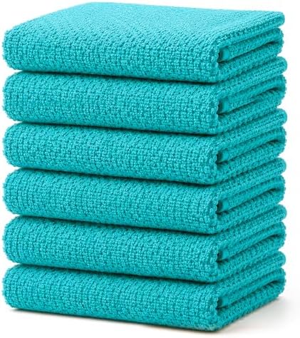 Bumble Kitchen Towels 6 Pack 100% Cotton 16"x26" by BumbleTowels