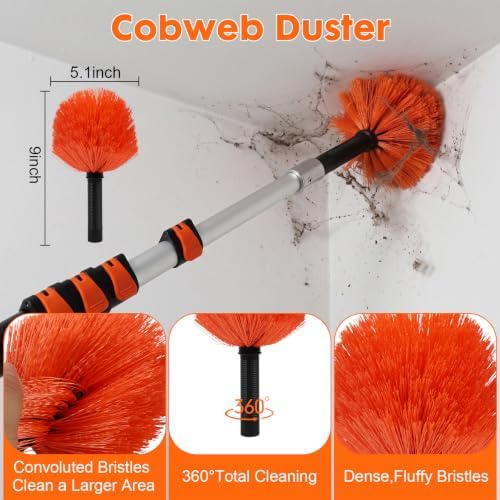 Window Washing Kit with Extension Pole 20FT, Squeegee - Image 4
