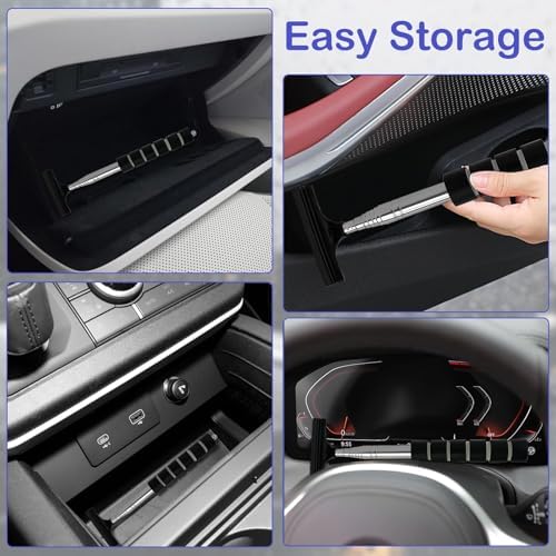Side Mirror Squeegee, Retractable Car Rearview Mirror Wiper - Image 6