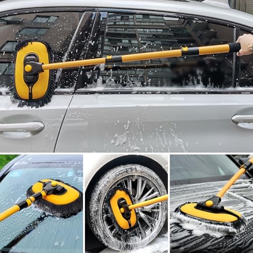 Car Wash Brush Replacement Head Cover, Soft Microfiber Car Wash Mop Head - Image 4