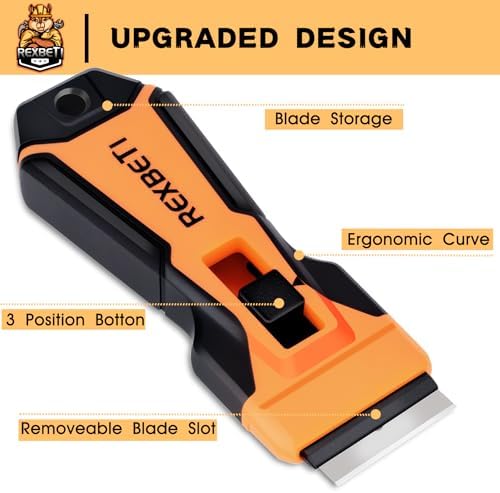 REXBETI Razor Blade Scraper Tool, Glass Stovetop Scraper - Image 6