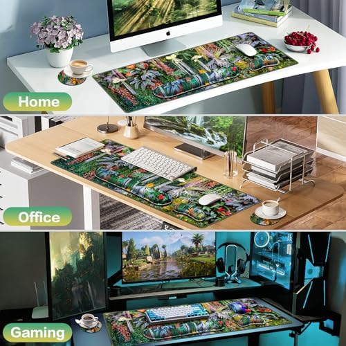 Desk Mat Floral, Large Gaming Mouse Pad - Image 7