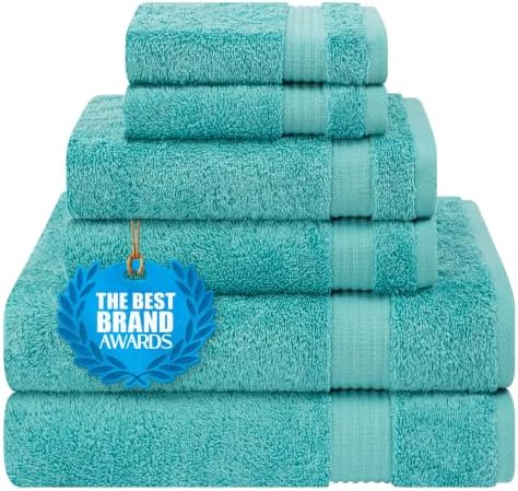 Cotton Paradise 100% Cotton Turkish Towel Set, Soft Absorbent Quick Dry by UNITEDHOMETEXTILE